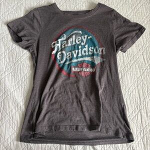 Harley-Davidson Women’s Gray Graphic Short Sleeve Tee Size L